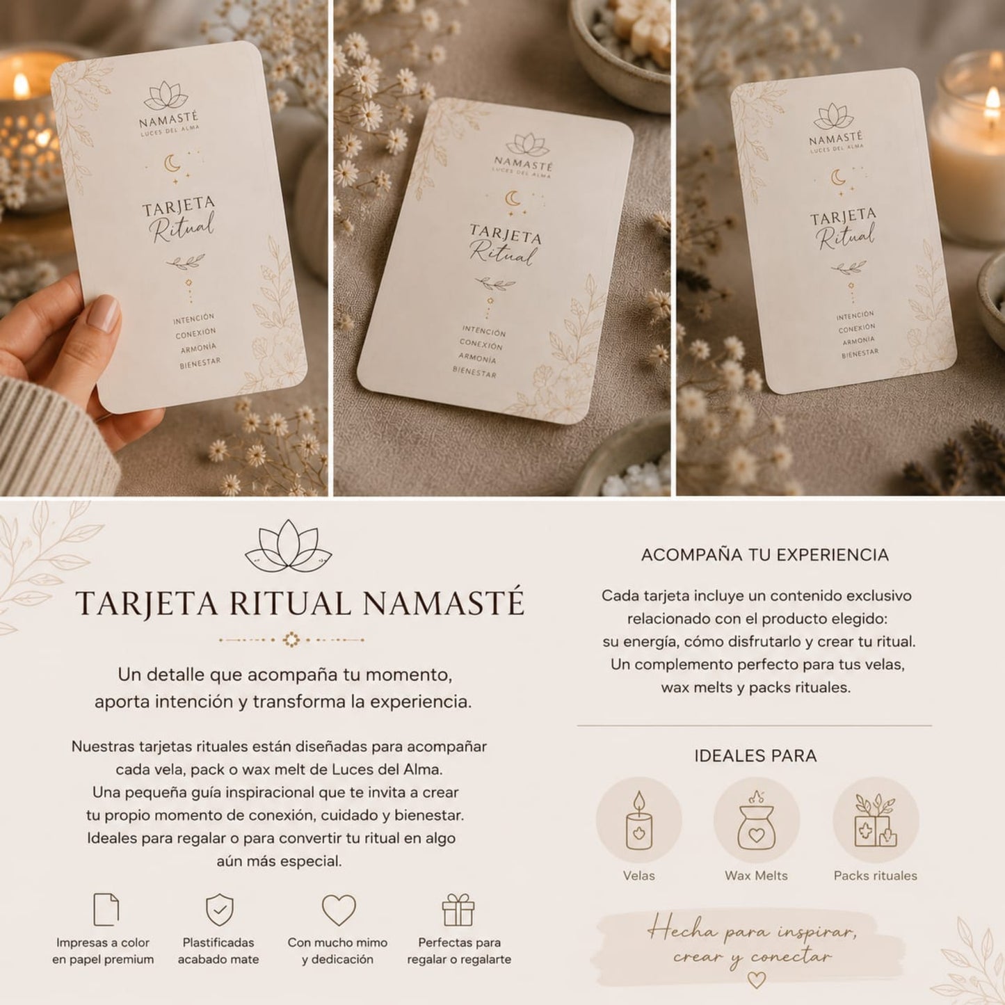 Tarjeta Ritual Namasté