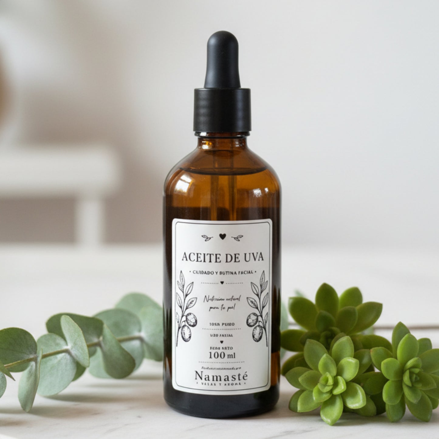 Hidratante facial - Aceite de uva natural